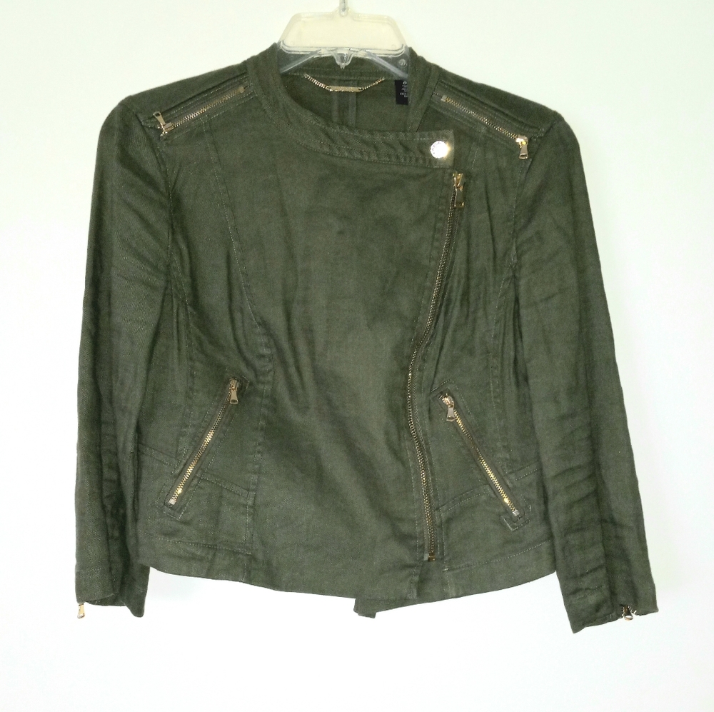 Chico's Moto jacket cropped XS